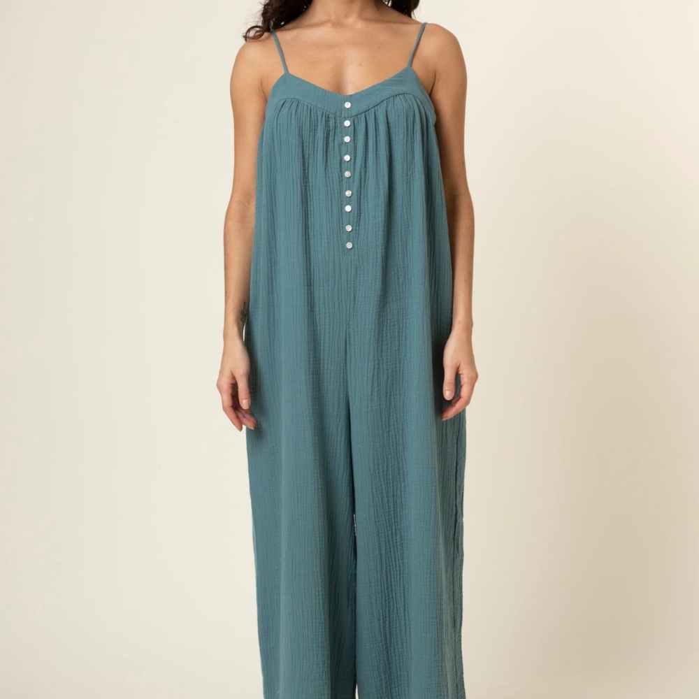 The Regina Woven Jumpsuit by FRNCH